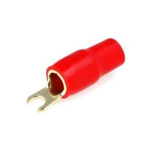 Aranyozott villás saru 20 mm2 piros VS20P - Kábel csatlakozó & Kábelvég