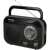 Sencor SRD 210 B portable radio in black, with telescopic antenna and handle