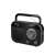 Sencor SRD 210 B portable radio in black, with telescopic antenna and handle