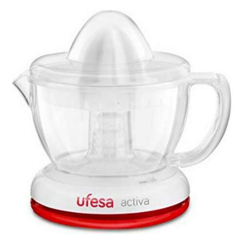 UFESA Activa Electric Citrus Juicer, white, 700 ml capacity