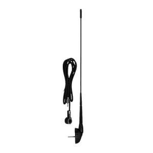 4Cars 44cm car antenna, black, universal, adjustable angle, radio signal reception - Car antenna