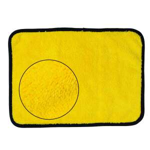 4Cars microfiber cleaning and polishing cloth, yellow, 27x37cm - Microfiber cloth