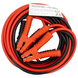 Red and black jumper cables with clamps, 1200 Amp, 6 meter - Jump Starter Cable