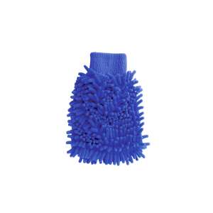 Blue microfiber car wash glove, Amio brand - Microfiber cloth