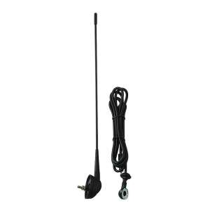 Black car antenna with cable, 36cm long, universal fit - Car antenna