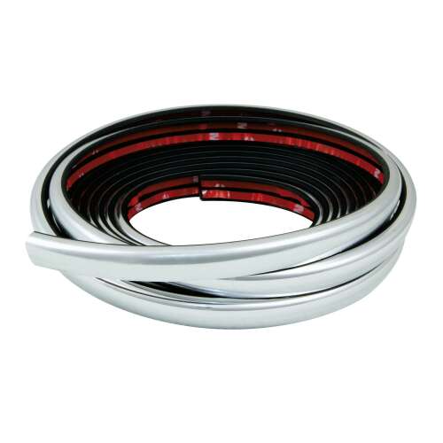 5 meter chrome trim strip with adhesive backing, L profile, 15mm wide