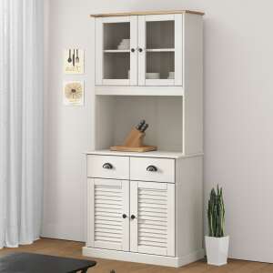 VidaXL VIGO Magas Szekrény - Fehér Fenyőfa - 78x40x175 cm 65162188