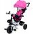 Funfit Kids Twist rózsaszín tricikli kisgyermekeknek szülői fogantyúval és tárolókosarakkal