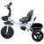 Funfit Kids Twist 360° rotating tricycle with basket and horn, white and black