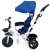 Funfit Kids Twist 360° rotating tricycle with basket and horn, blue and white