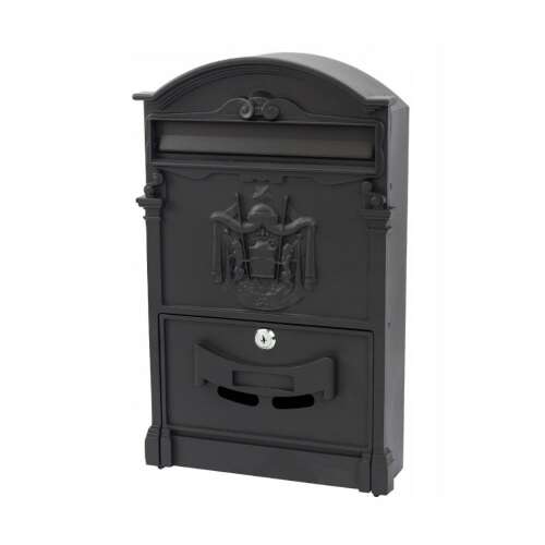 VRD antik stílusú acél Postaláda #fekete