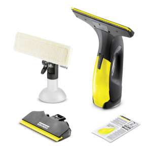 Karcher WV2 Premium Black Edition window cleaner set with accessories - Wiper cleaning tool