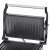 Adler AD 3052 electric grill, black and silver, open, close-up of the top grill plate