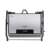 Adler AD 3052 electric grill, front view, black and silver