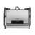 Adler AD 3052 electric grill, front view, black and silver