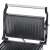 Adler AD 3052 electric grill, open, black and silver, close-up of grill plates
