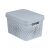 Pudełko perforowane z pokrywką Infinity Recycled 17L 36x27x22cm szare 65218990
