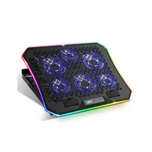 Spirit of Gamer Notebook Cooling Pad bis 17" - AIRBLADE 1200 RGB (18dB; max. 79 m3/h; 3x11cm+3x70cm, RGB LED, 2xUSB2.0)
