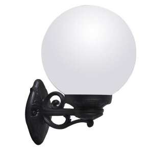 Fumagalli BISSO/G250 E27 opal/negru lampă de perete pentru exterior 65227885 - Lămpi de perete pentru exterior