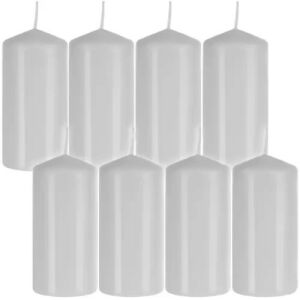 Cylindrical Candles, 8 pcs