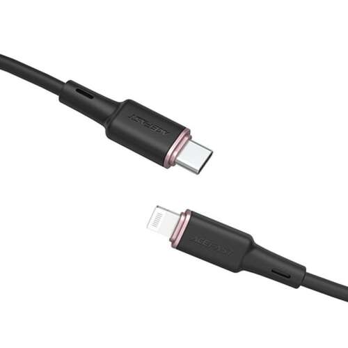 Acefast C2-01 USB-C auf Lightning Kabel, schwarz, 1,2m