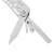 Trizand 13 in 1 multitool, close up of tools, stainless steel