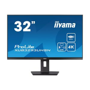 Monitor iiyama ProLite XUB3293UHSN-B5 32 cale 4K, widok z przodu - Monitor