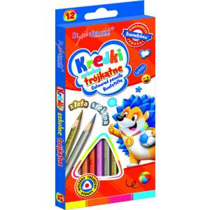 Bambino Trix Pencils 12db-os háromszög alakú színes ceruza készlet, Többszínű