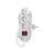 EMOS P1325R 3 socket 5 meter 1.5mm2 extension cord with switch, white