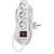 EMOS P1325R 3 socket 5 meter 1.5mm2 extension cord with switch, white