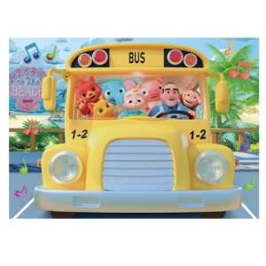 Lisciani Giochi Cocomelon 35-częściowa Maxi Floor puzzle z postaciami z Cocomelon w żółtym autobusie szkolnym - Lisciani