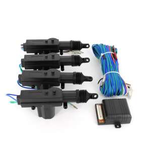 Sistem centralizat de blocare a ușilor auto, include 4 actuatoare, unitate de control, cablaj și accesorii de montare - Electronica auto