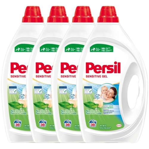 Persil Sensitive Gel Detergent lichid Persil Sensitive Gel 152 de spălări 4x1,7l
