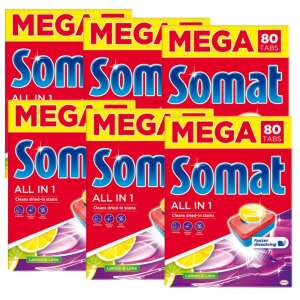 Somat All in 1 Zitrone&amp;Limette Geschirrspültabletten 6x80Stk
