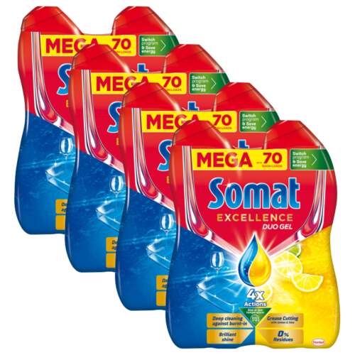 Somat Excellence DuoGel GreaseCutting Lemon Gél na umývanie riadu 280 riadu