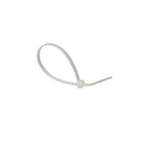 Fehér kábelkötegelő, 4.8x200mm, kábelek és vezetékek rögzítéséhez - Kábelrögzítő