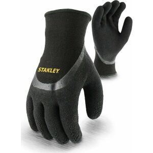 Stanley SY610 Winter Grip Handschuhe, Größe 10, schwarz, Paar - Arbeitshandschuhe