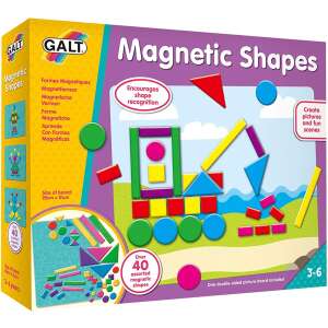 Galt Magnetic Shapes, magnetic shapes for kids, magnetic building toy, shape recognition, creative play, preschool toy, ages 3-6 - Magnetic building game