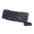 Gembird KBS-WM-02 Wireless US Keyboard + Optical Mouse Black 77601332