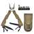 IdeallStore® Multifunctional Pliers, Survival Kit, Stainless Steel, 16 functions, 24 cm, Beige, Cover Included 65352750