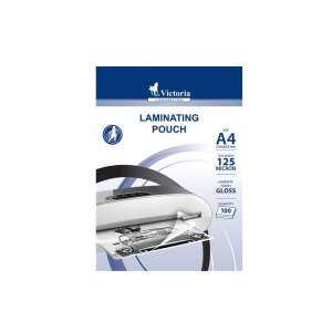 Victoria lamináló tasakok, A4 méret, 125 mikron, fényes felület, 100 darabos csomag - Lamináló fólia