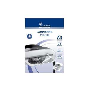 Victoria A3 lamináló tasakok, 75 mikron fényes, 100 db-os csomag - Lamináló fólia