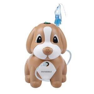 Vivamax kompresszoros inhalátor gyerekeknek, kutya formában, elülső nézet - Inhalátor