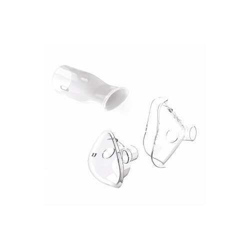 GYV23 Hordozható Mesh inhalátor tartozékok, 2 maszk (gyermek-felnőtt), 1 csutora