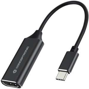 Conceptronic ABBY03B USB-C to HDMI adapter, 4K/30Hz, black, aluminum casing - HDMI Adapter