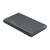 ORICO 2.5 inch external hard drive enclosure, black, USB 3.0, angled view