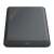 ORICO 2.5 inch external hard drive enclosure, black, USB 3.0, front view