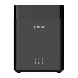Orico Külső HDD tároló 3.5" - DS200C3-EU-BK (2 fiók, USB-C 3.1 Gen1, Max.: 2x16TB, fekete) 65401941