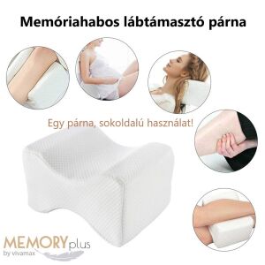 Memory Plus YJH-KP1 Memóriahabos fehér lábtámasztó párna