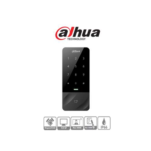Dahua ASI1201E-D RFID panel riadenia prístupu s klávesnicou, Wiegand, RS-485, RJ45, IP66